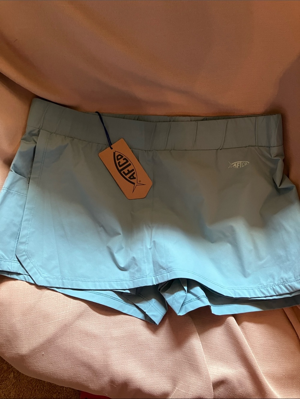 AFTCO Women's Skort Shorts in Light Teal